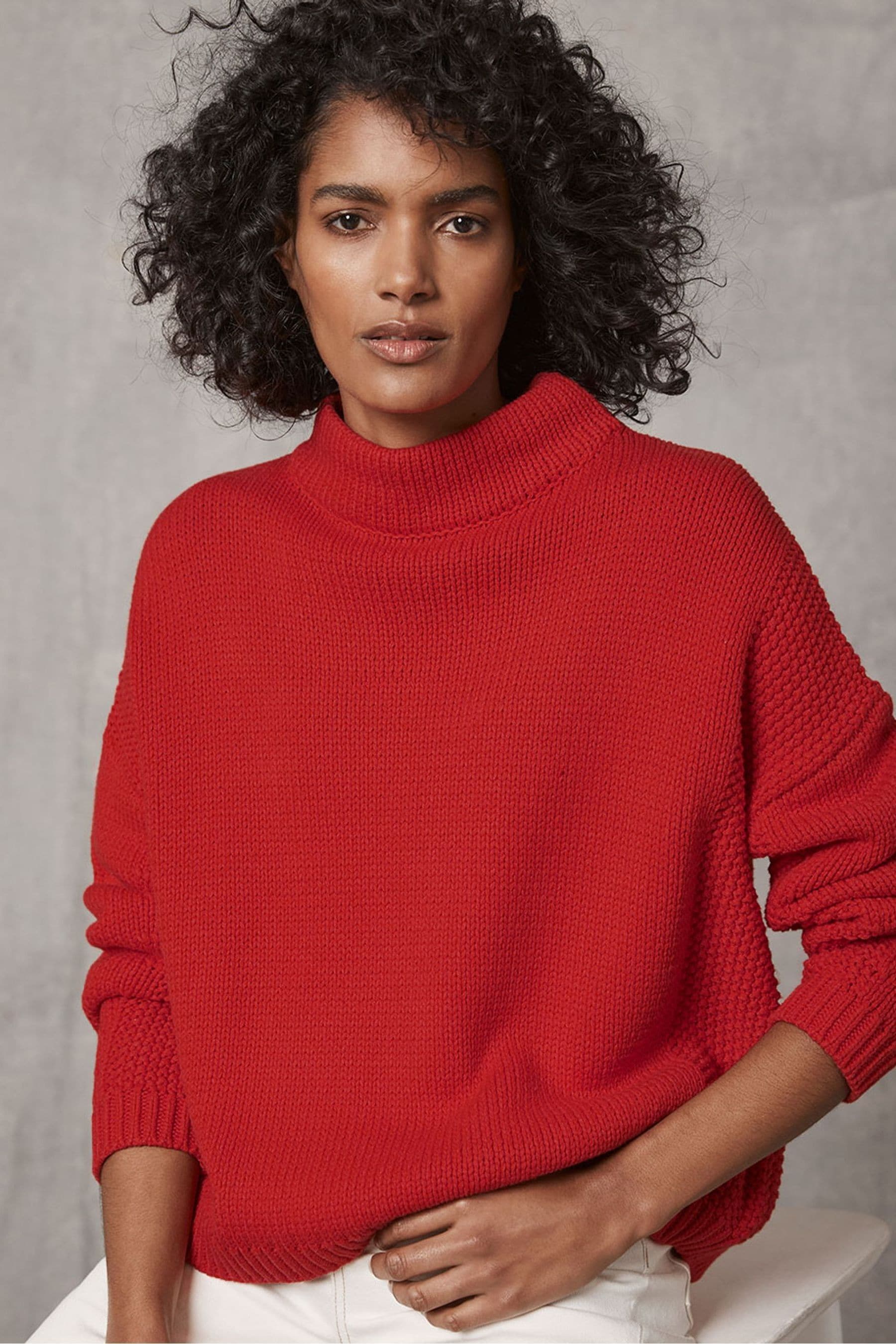 Buy Mint Velvet Red Chunky Jumper from Next Luxembourg