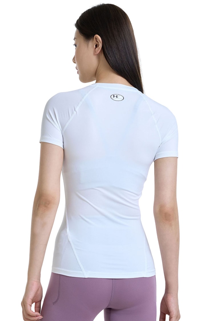 Buy Under Armour White Under Armour Heat Gear Authentics Black TShirt