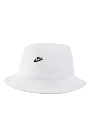 Nike White Apex Futura Bucket Kids Hat