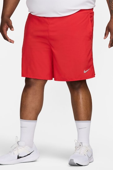 Nike Red Dri-FIT Challenger 7 Inch Briefs Lined Running Shorts
