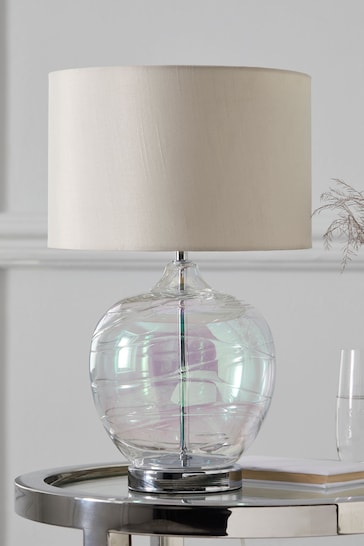 Iridescent Drizzle Table Small Lamp