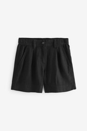 Black/Navy Blue Linen Blend Boy Shorts 2 Pack - Image 3 of 8