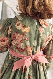 Laura Ashley Green Rosemore Tiered Dress - Image 4 of 5