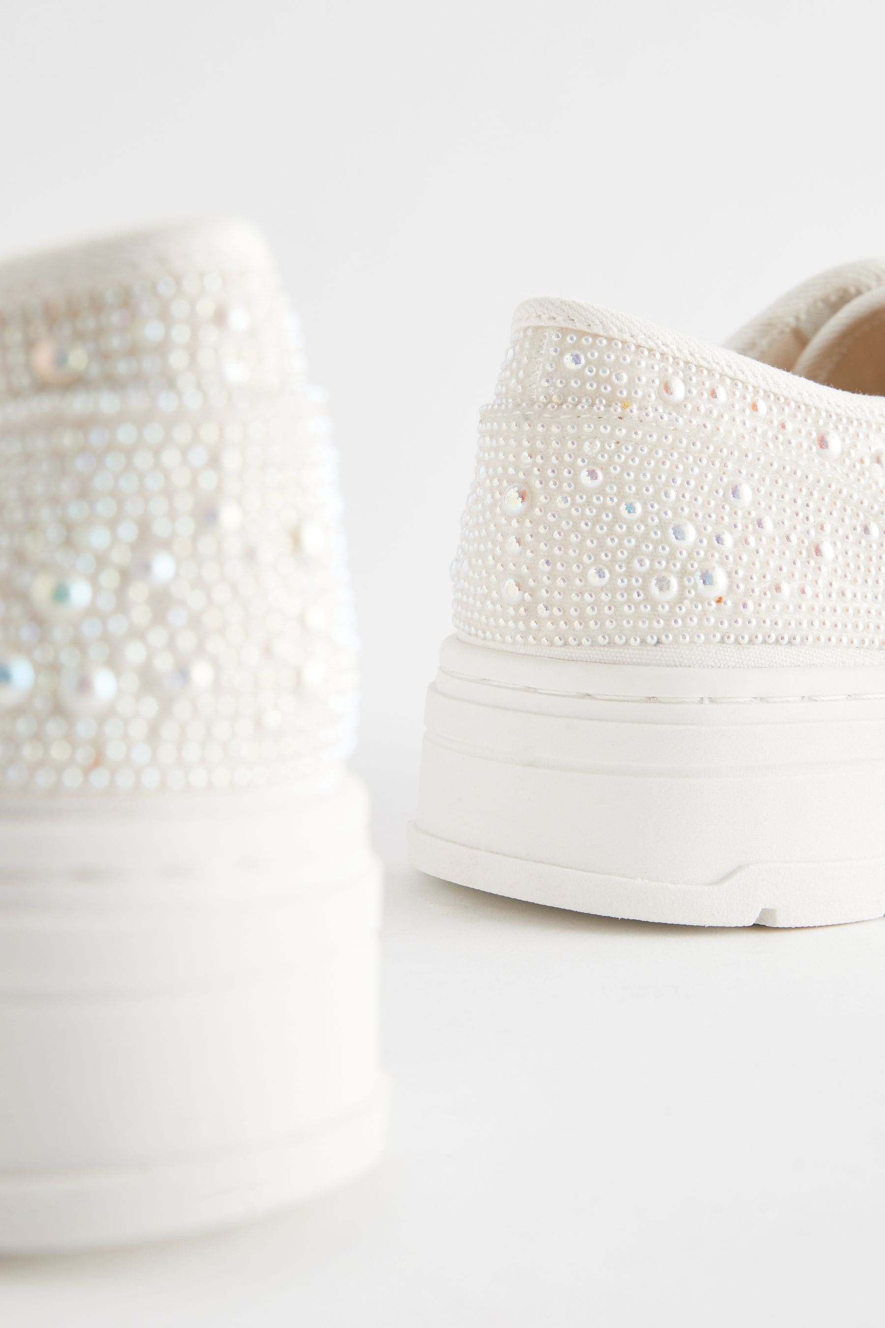 White chunky cleated sole trainers store