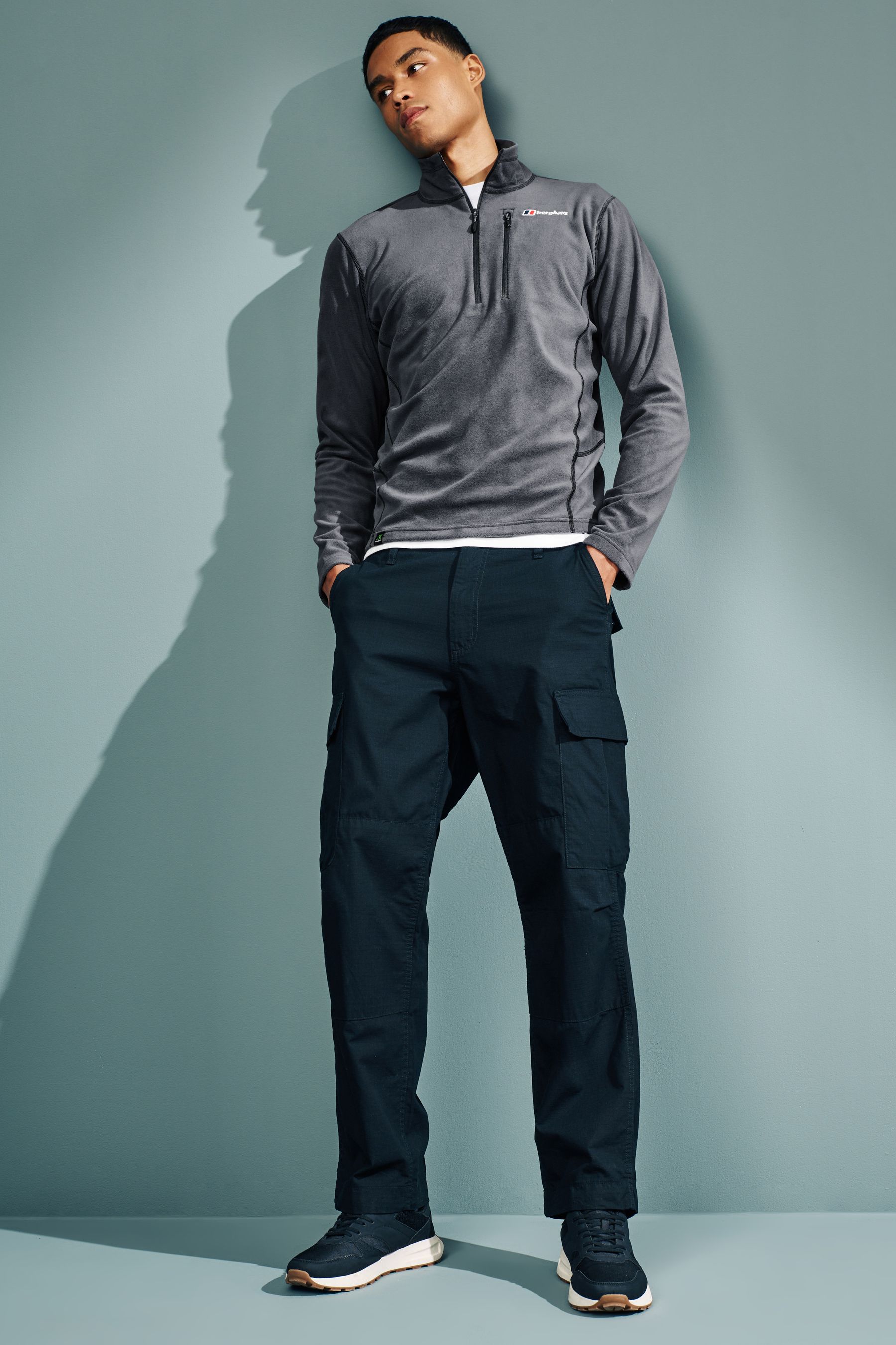 Berghaus Grey Prism Micro Polartec Quarter Zip Fleece