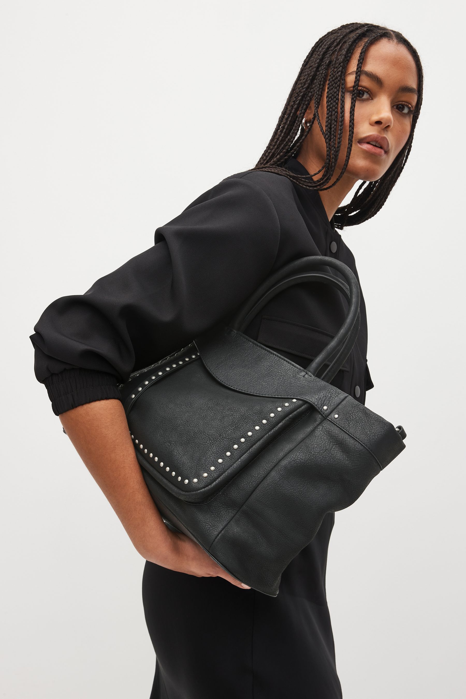 Next black best sale tote bag