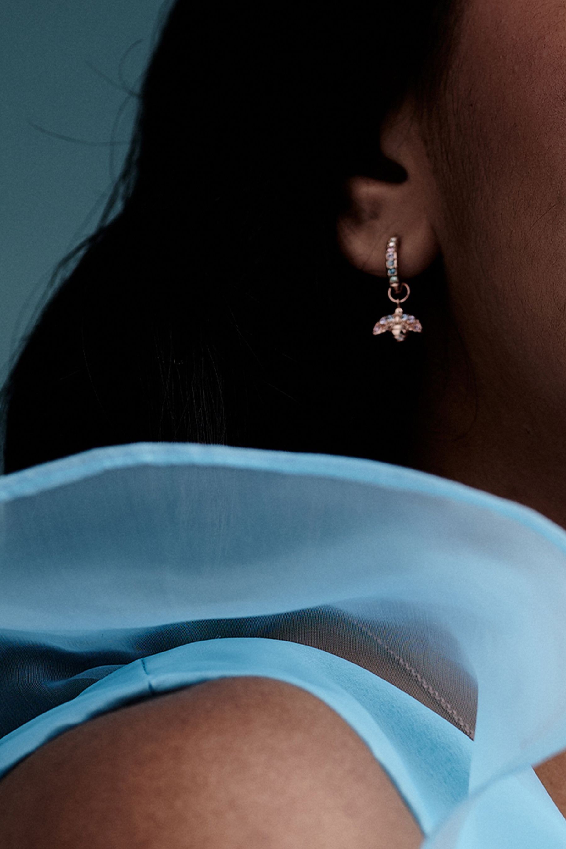 Olivia burton bee huggie clearance earrings