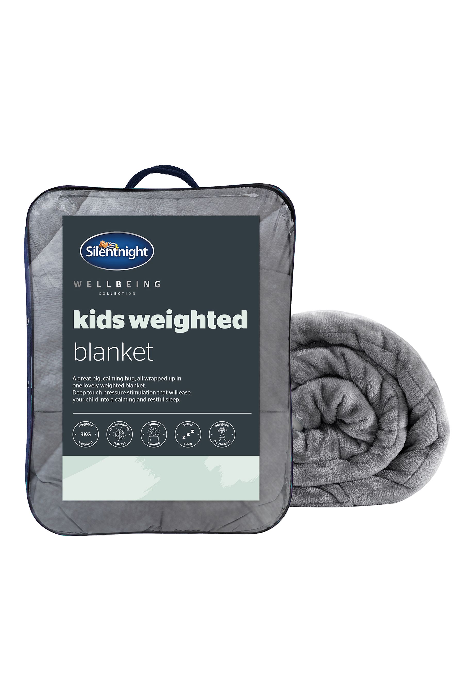 Buy Silentnight Grey Kids Weighted Blanket 3Kgs from the Next UK online shop