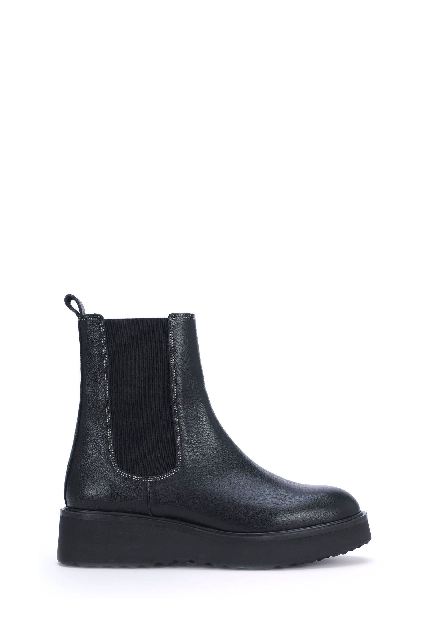Buy Mint Velvet Black Wedge Sole Ankle Boots from Next Luxembourg
