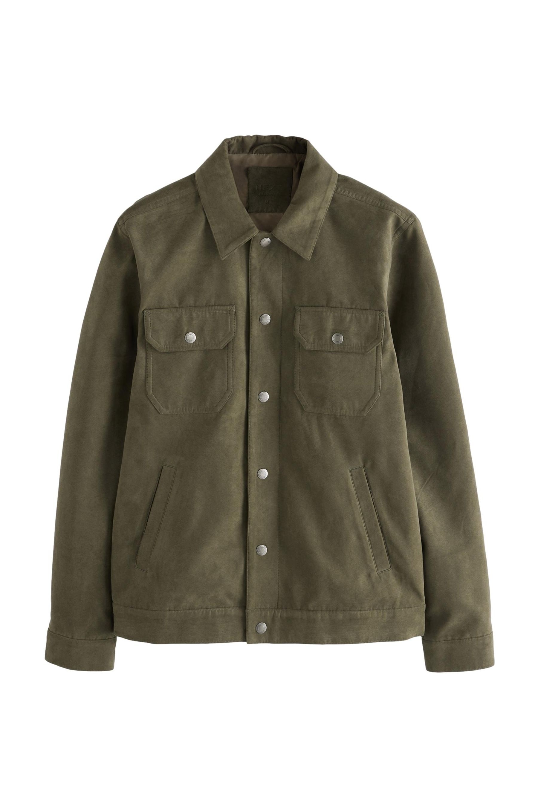 Green suede trucker jacket shop