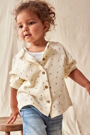 Neutral Spot Textured Cardigan (3mths-7yrs) - Image 4 of 8