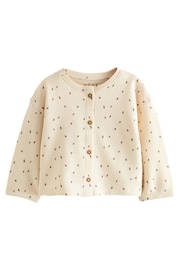 Neutral Spot Textured Cardigan (3mths-7yrs) - Image 6 of 8