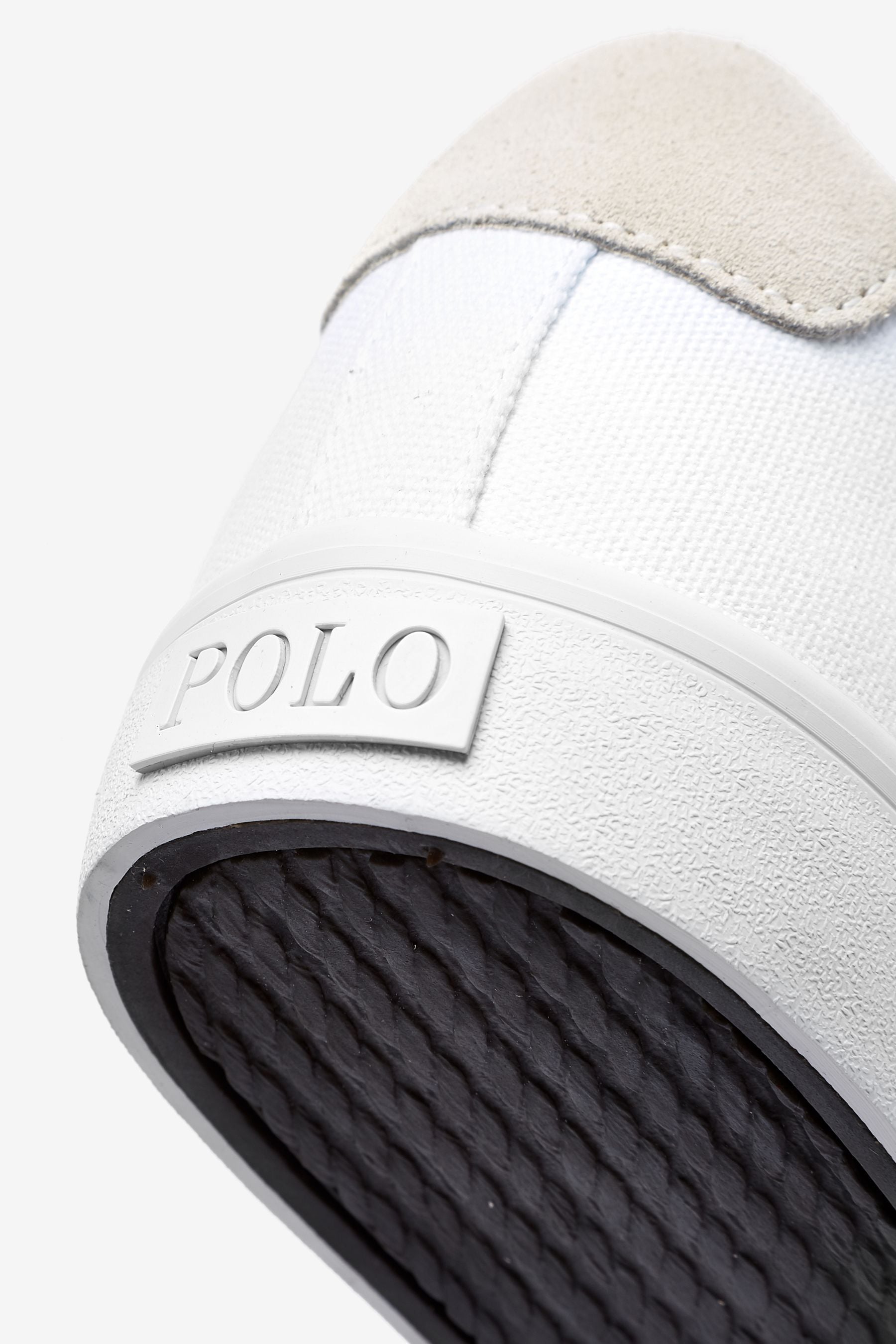 Ralph lauren white canvas trainers online