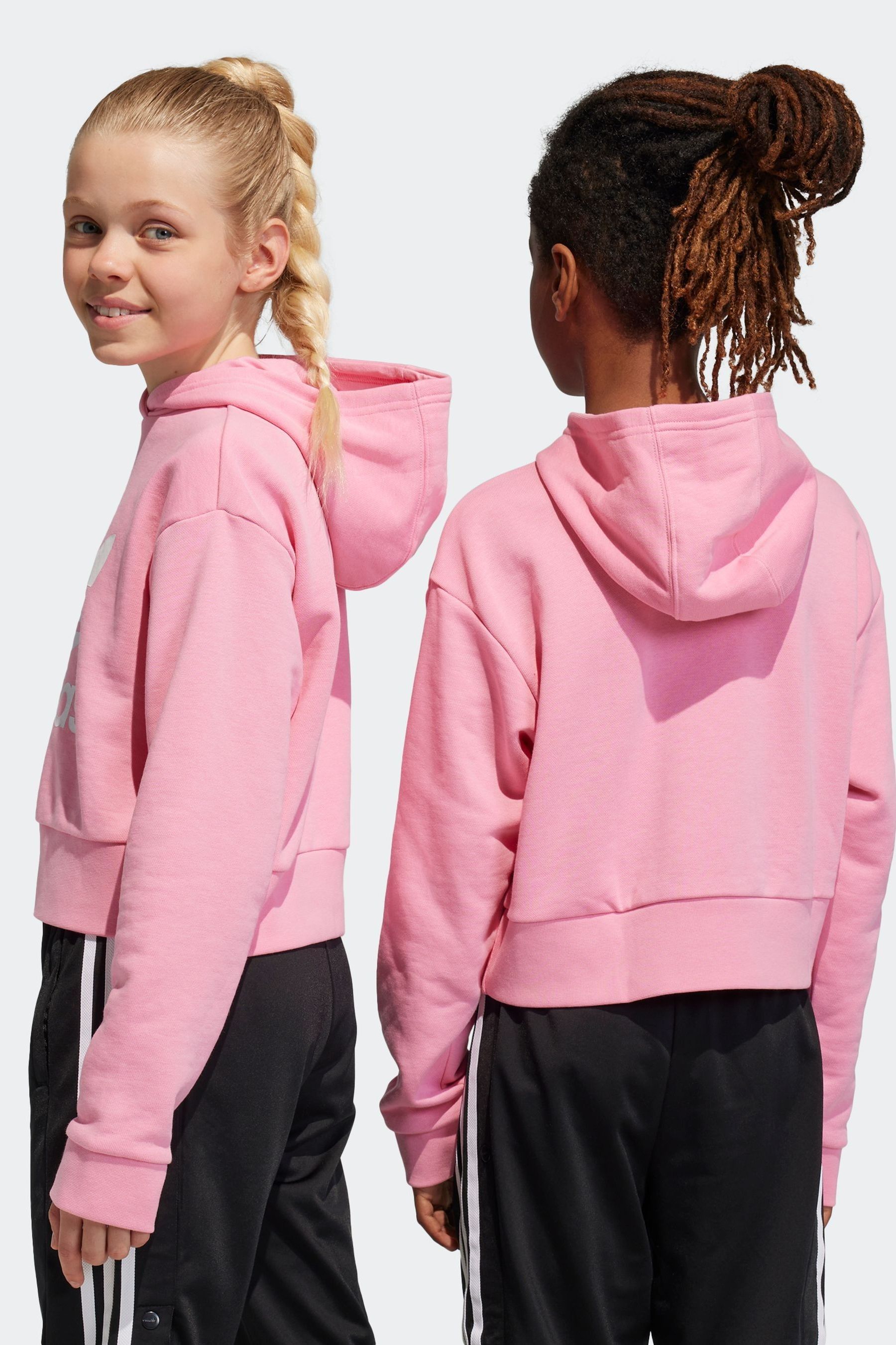 Originals adicolor cropped store hoodie in pink