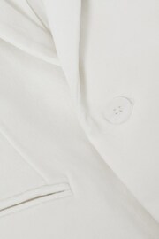 Reiss Ivory Apsara Junior Slim Fit Velvet Single Breasted Blazer - Image 7 of 7