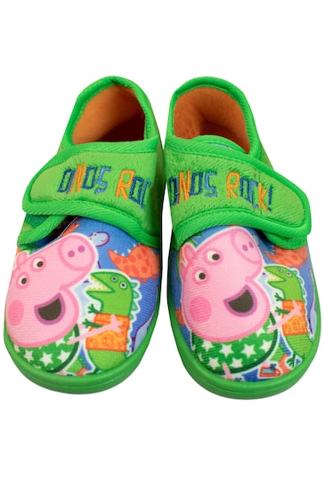 Character Green George Dinosaur Slippers