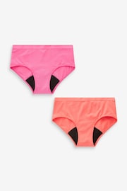 Pink/Orange Teen Light Flow Period Pants 2 Pack (7-16yrs) - Image 1 of 5