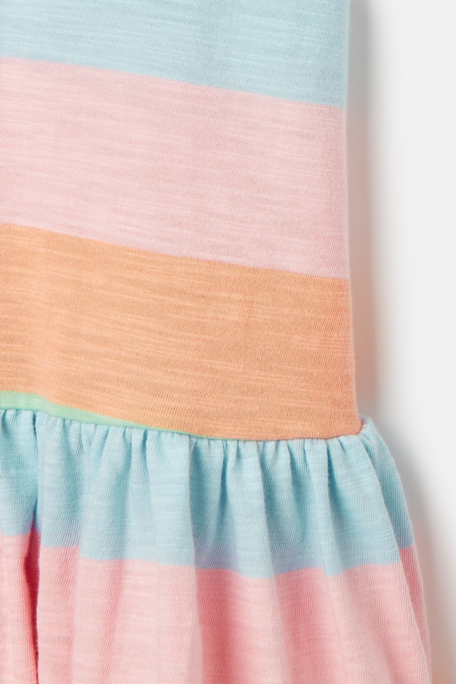 Joules Skipwell Multi Stripe Cotton Sleeveless Dress - Image 4 of 5