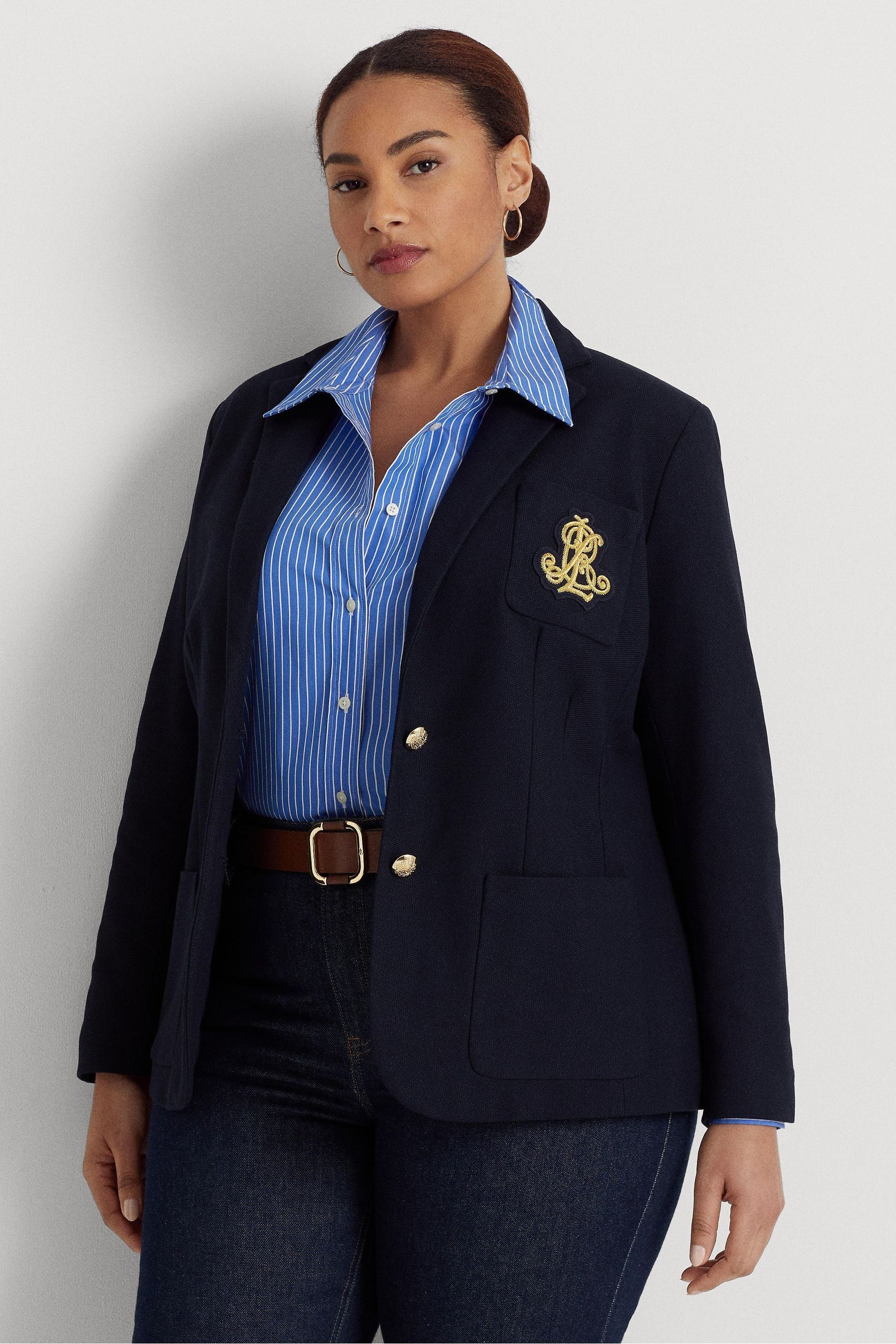 Buy Lauren Ralph Lauren Curve Bullion Jacquard Blazer from the Next UK online shop