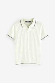 White Polo Short Sleeve Trophy Neck Jumper (3-16yrs) - Image 4 of 6