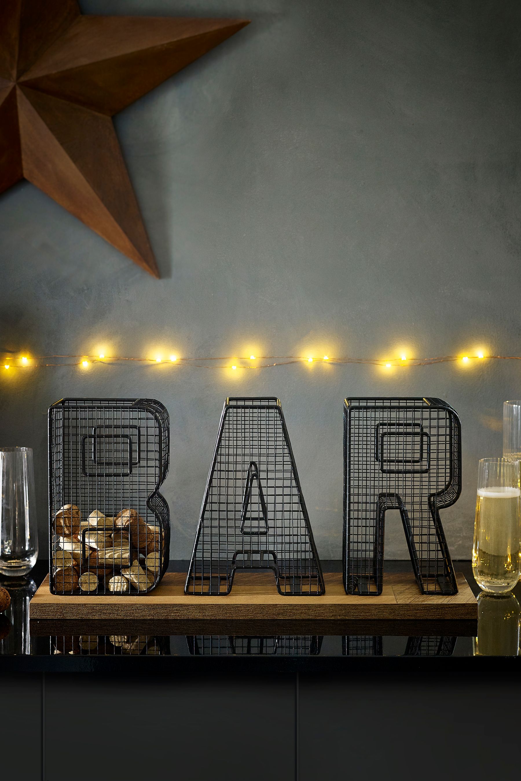 Buy Black Bronx Bar Cork Collector Sign from Next United Arab Emirates