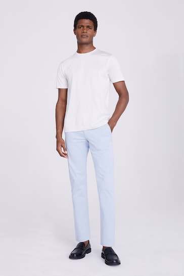 MOSS Tailored fit Light Blue Chinos