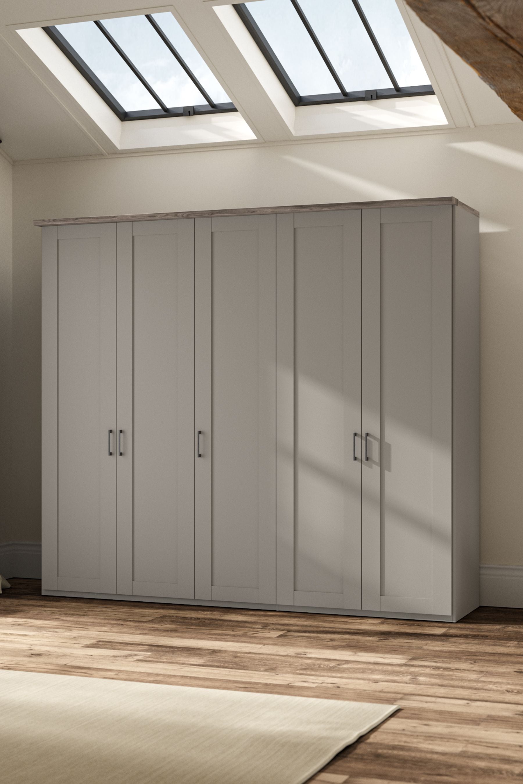 Grey assembled sale wardrobes