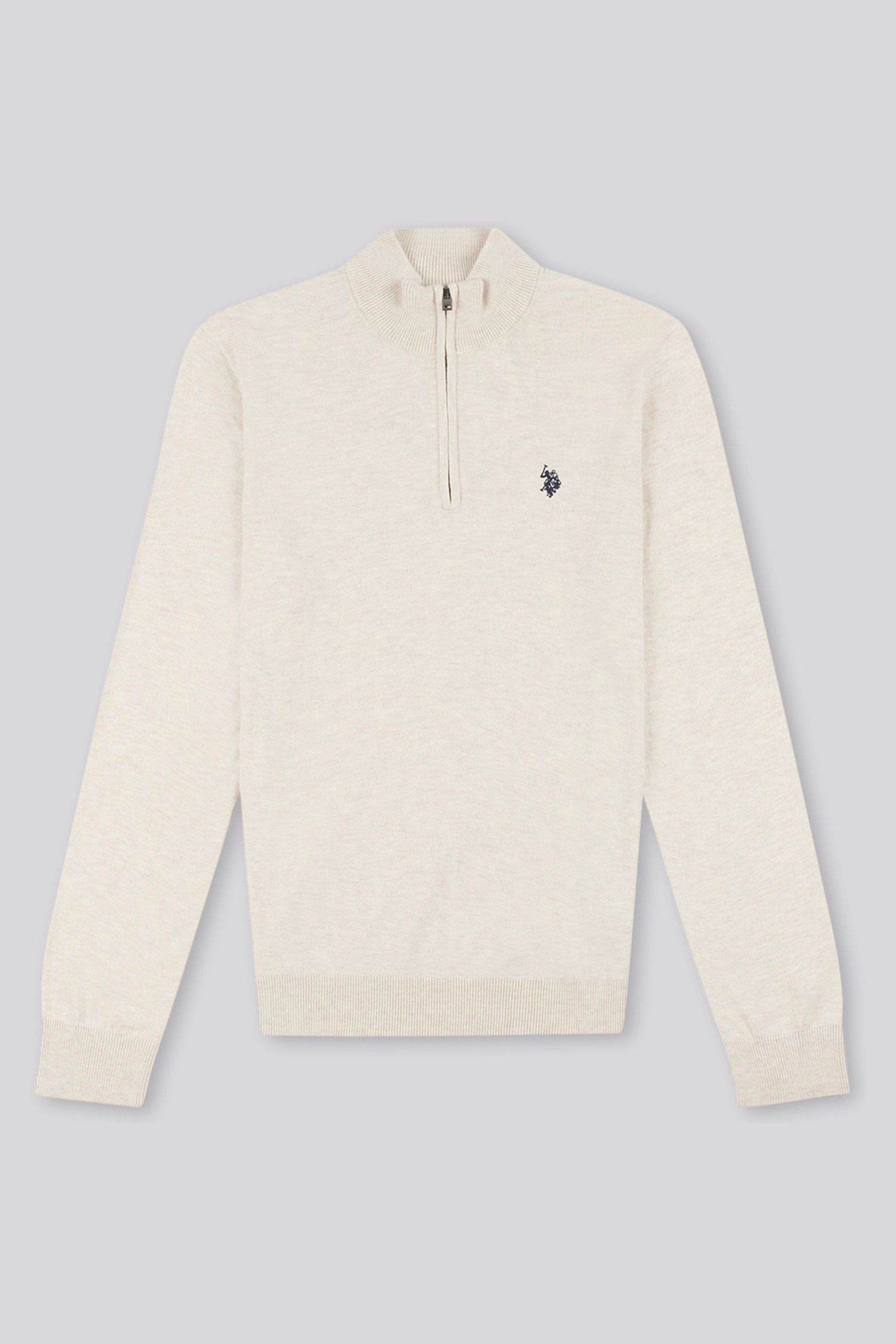 Polo zip neck sweater sale