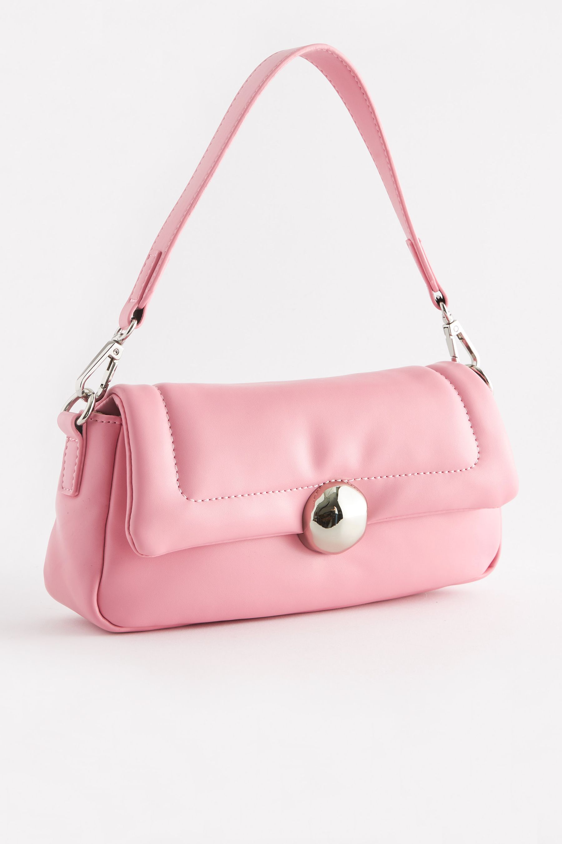 Buy Pink Mini Orb Clasp Padded Shoulder Bag from Next Luxembourg