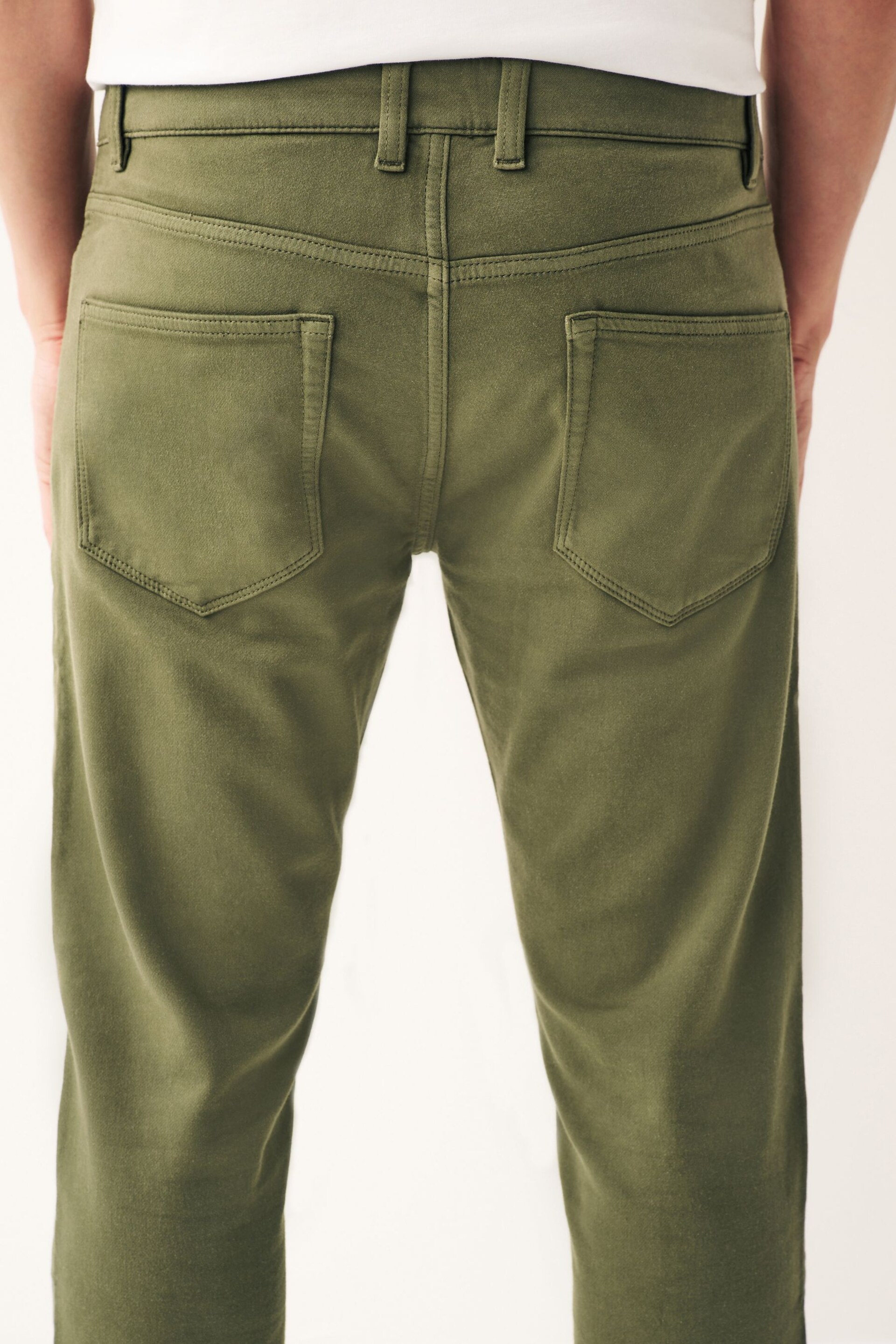 Green Sage Slim Fit Comfort Stretch Jeans - Image 5 of 6