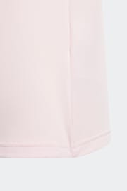 adidas Pink/Black Sportswear Train Essentials Kids T-Shirt And Shorts Set - Image 5 of 6