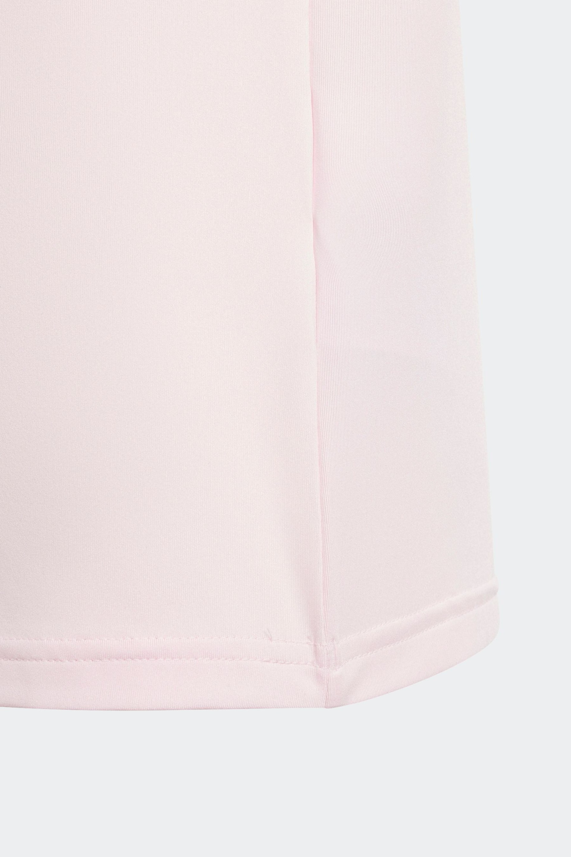 adidas Pink/Black Sportswear Train Essentials Kids T-Shirt And Shorts Set - Image 5 of 6