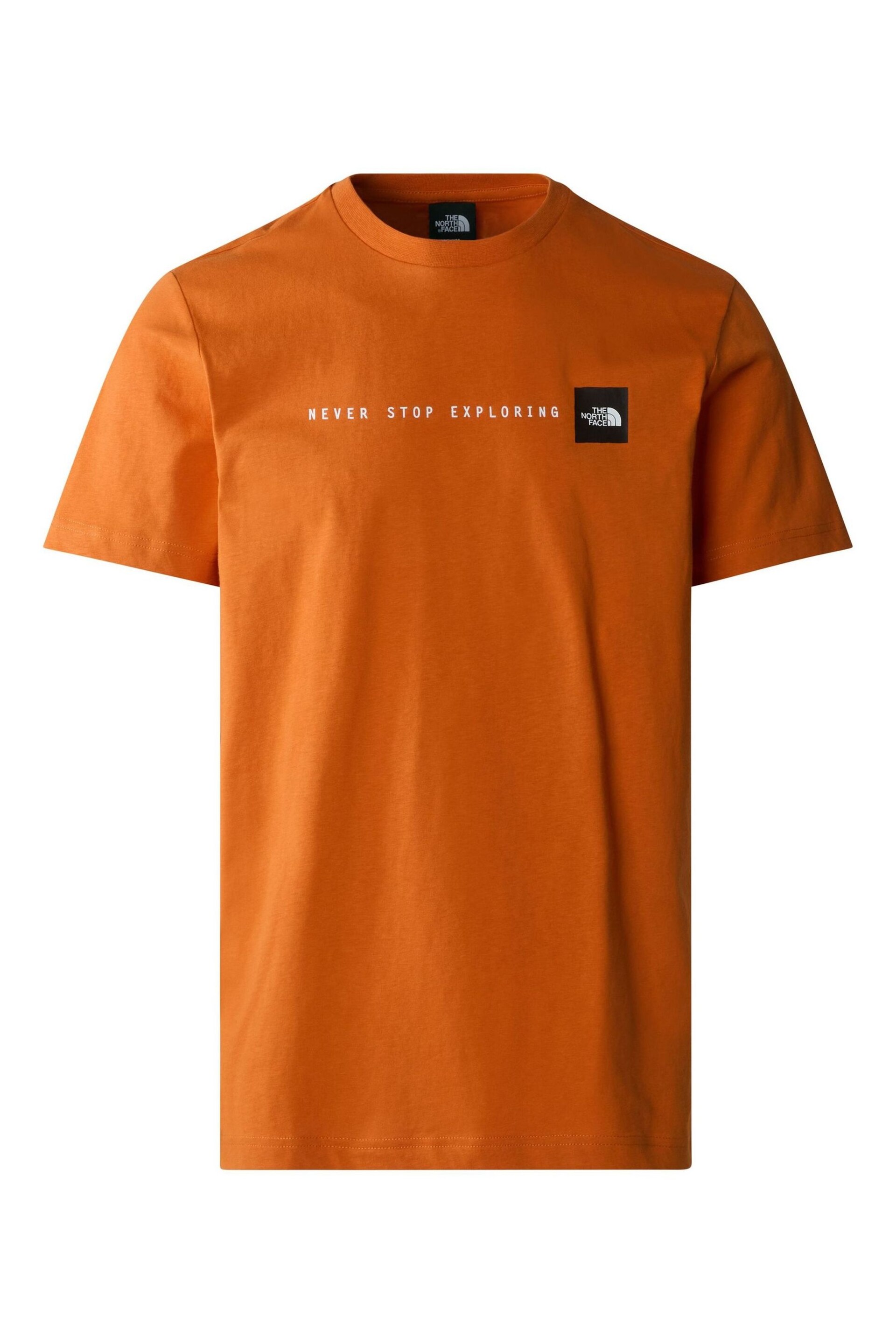 The North Face Brown Mens Never Stop Exploring Short Sleeve T-Shirt - Image 4 of 5