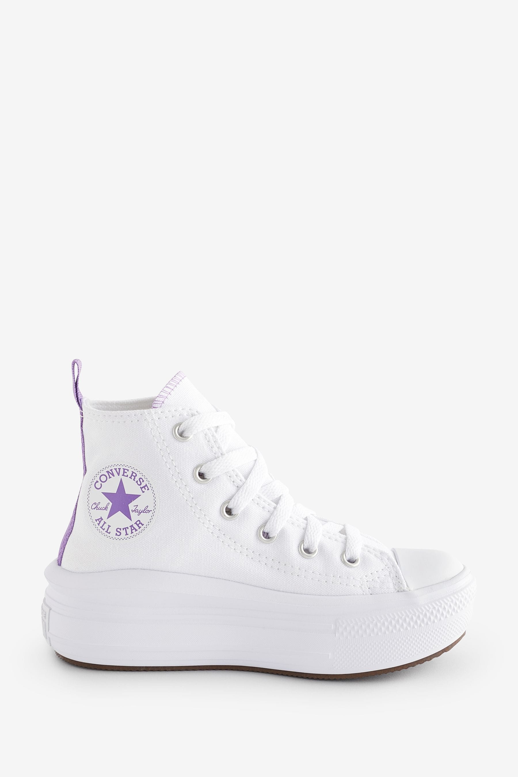 Purple on sale junior converse