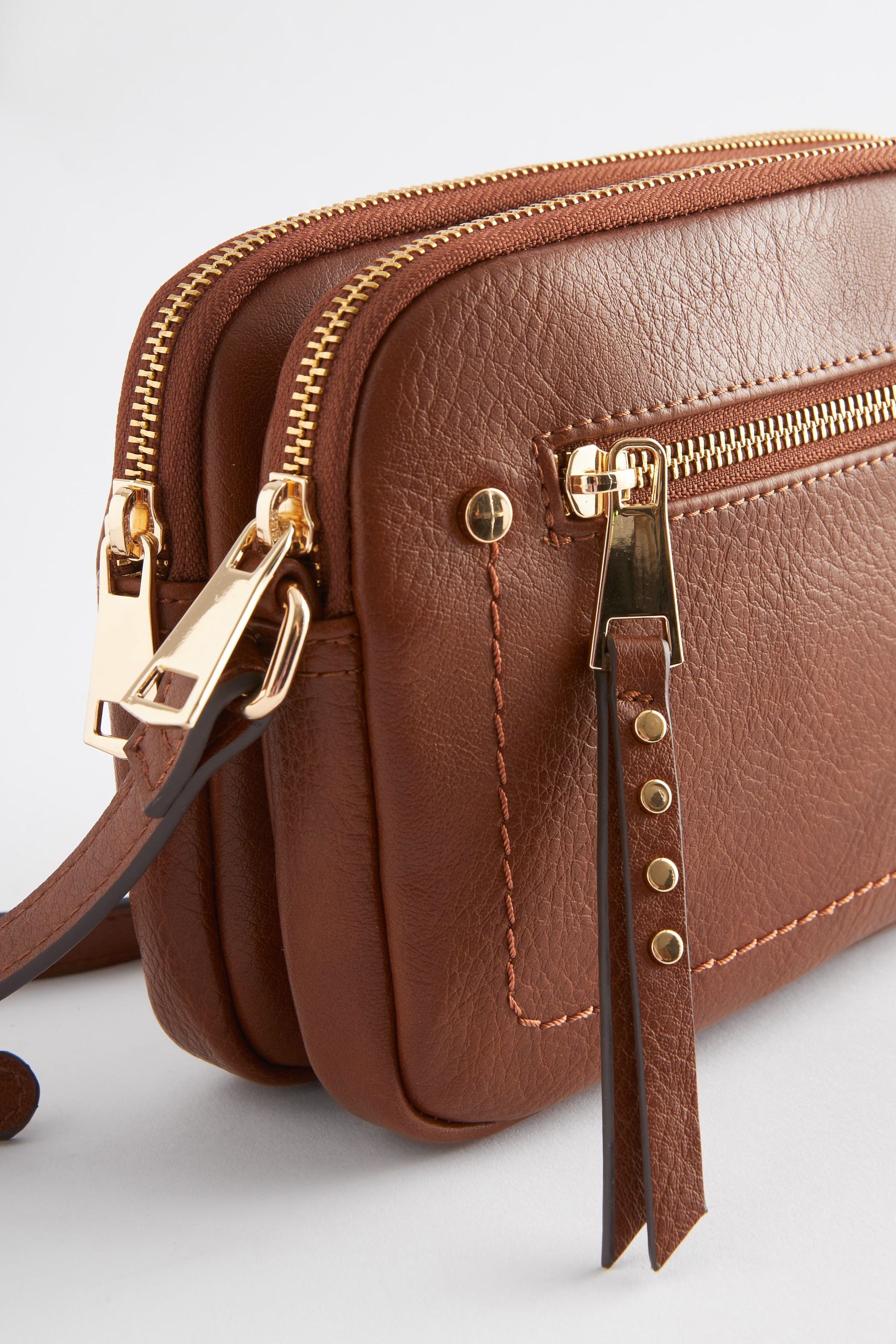 Buy Tan Brown Utility Stud Cross Body Bag from the Next UK online shop