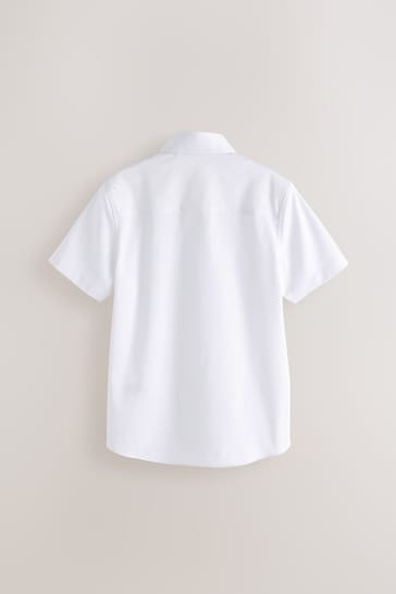White Short Sleeve Shirt (3-16yrs)