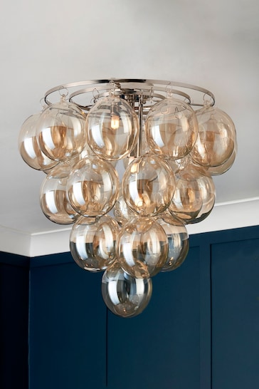 Visconte by BHS Champagne Gold Maiori 2 Light Flush Ceiling Light