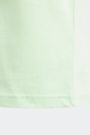 adidas Green Sportswear Essentials Big Logo Cotton T-Shirt - Image 4 of 8