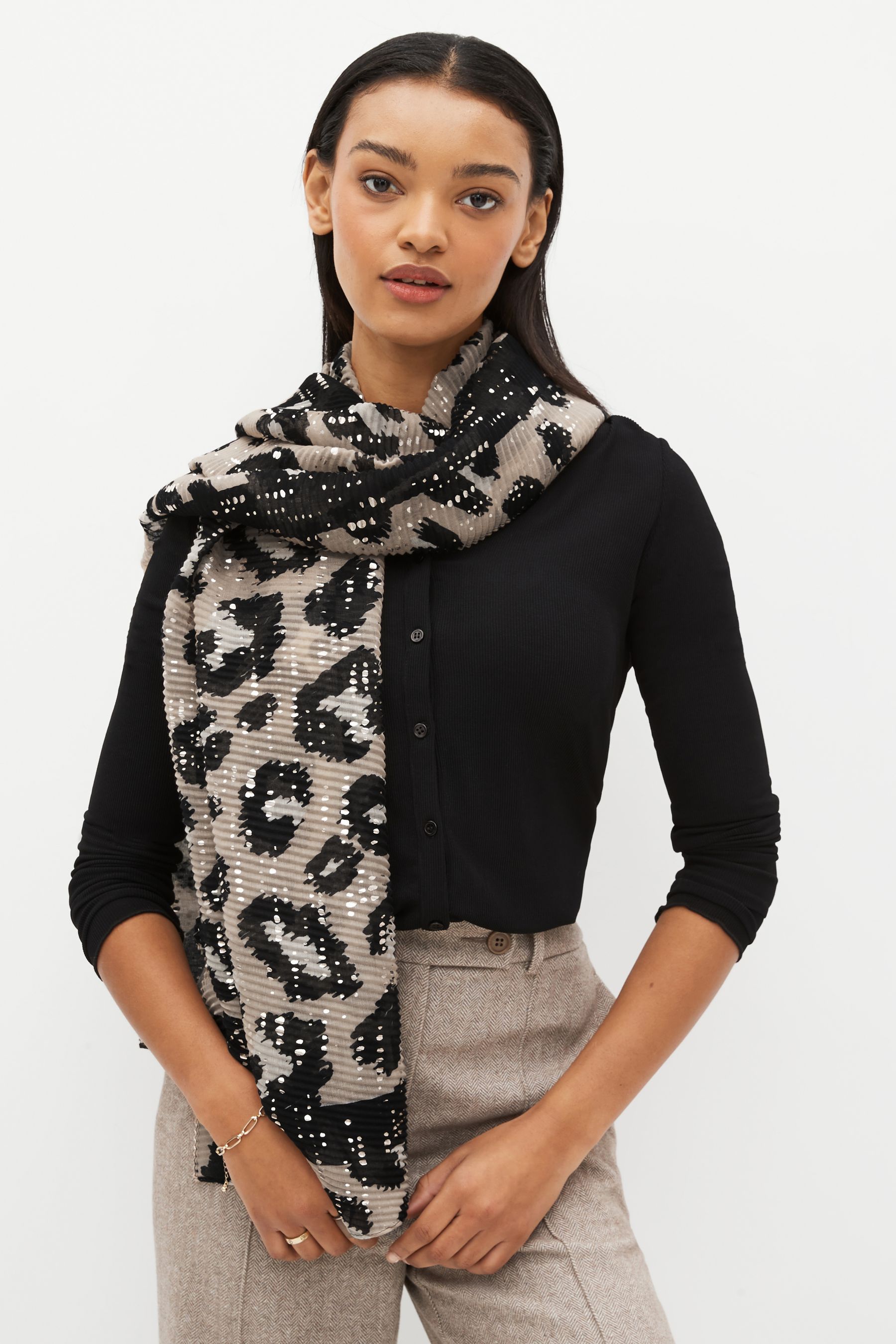 Next leopard print scarf 2025