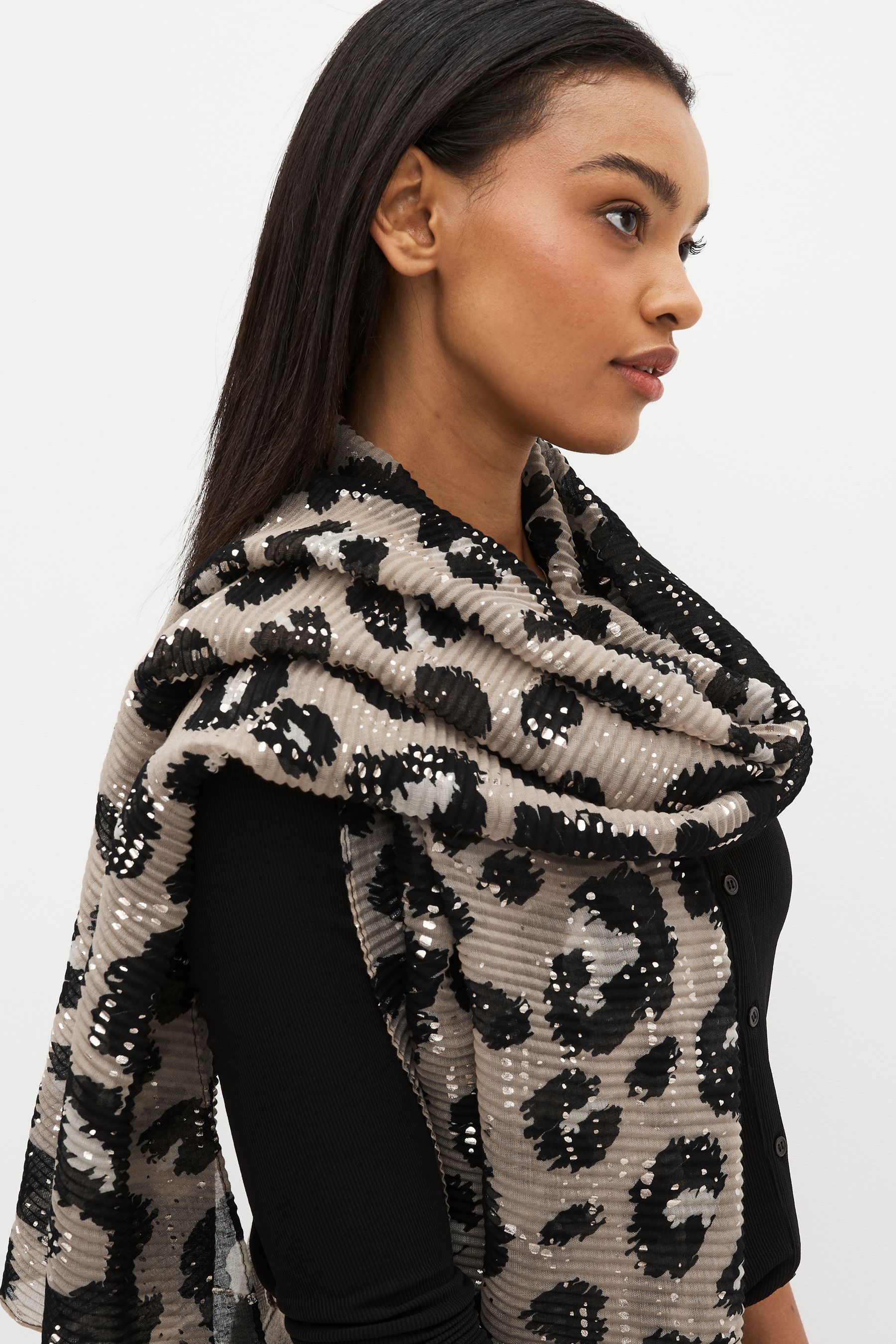 Next leopard print scarf shop