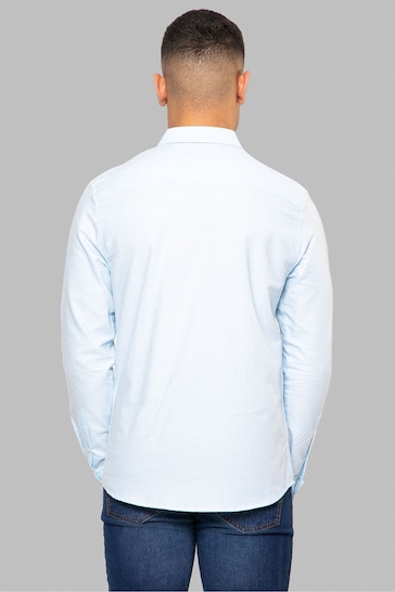 Threadbare Sky Blue Oxford Cotton Long Sleeve Shirt