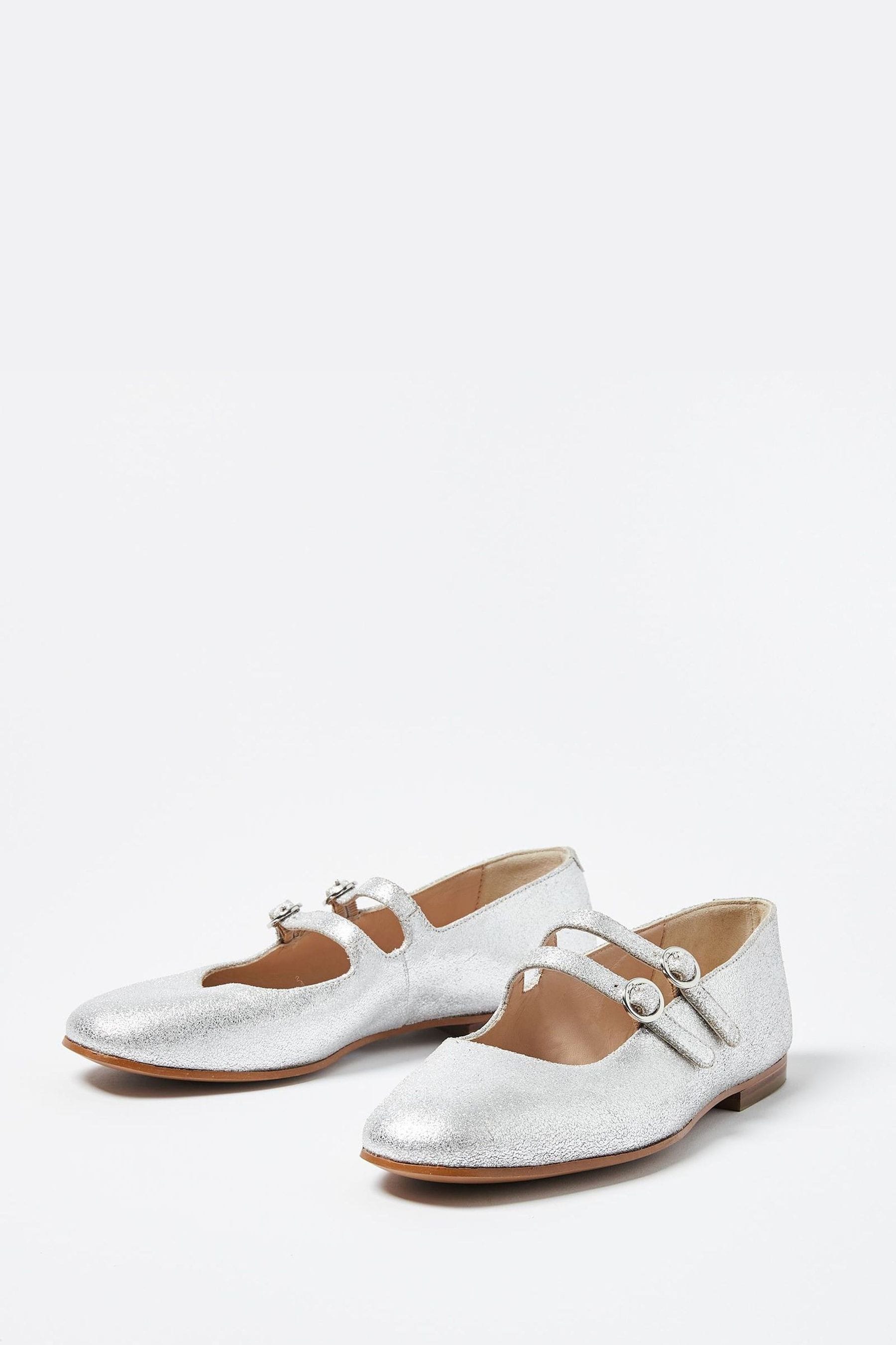 Ladies silver mary jane sale shoes
