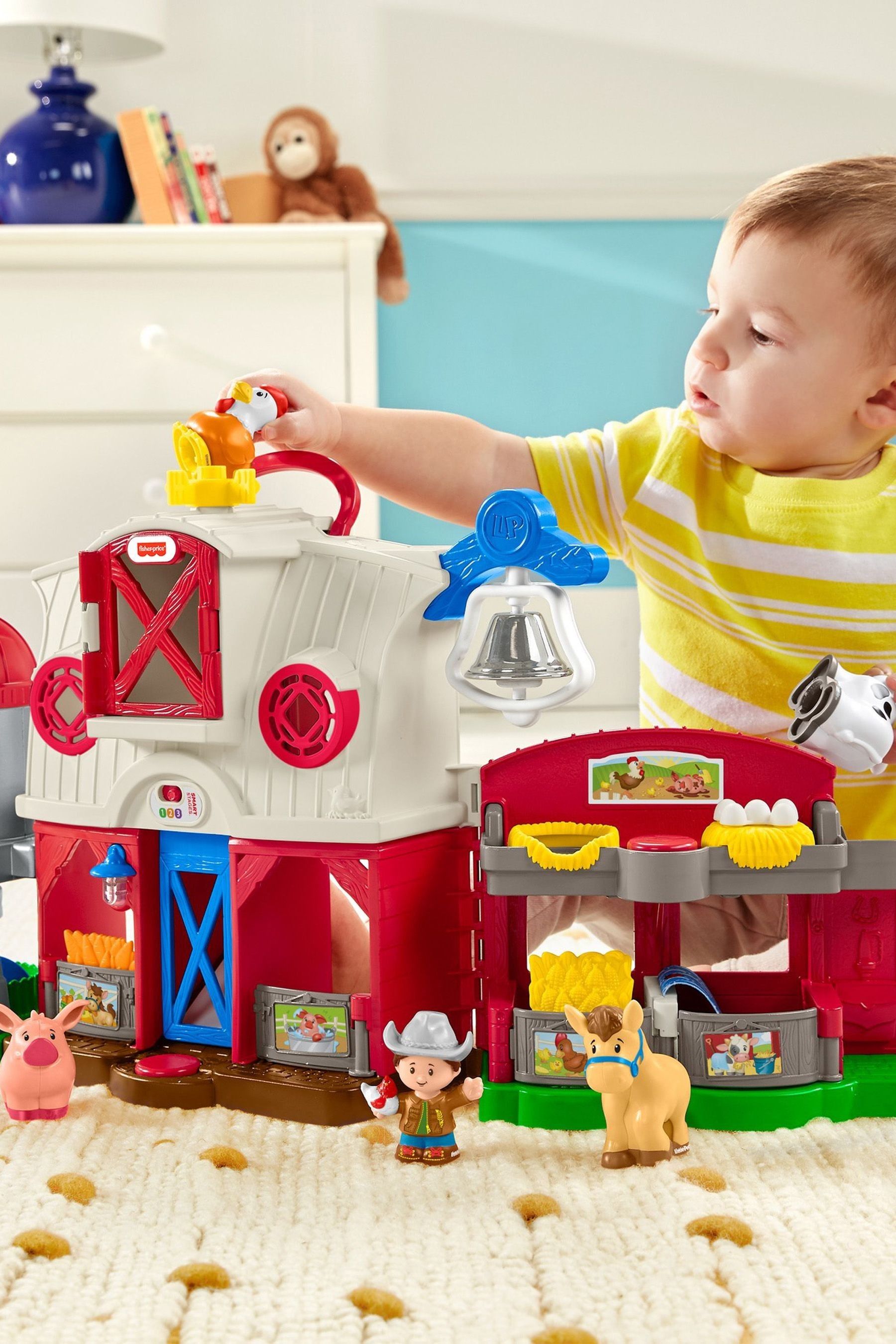 Little people caring for animals farm playset outlet