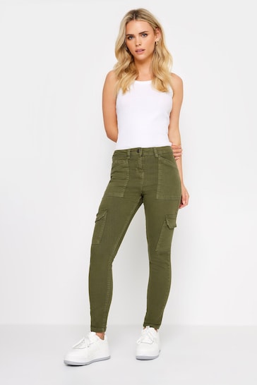 PixieGirl Petite Green Pocket Detail Cargo Skinny Jeans