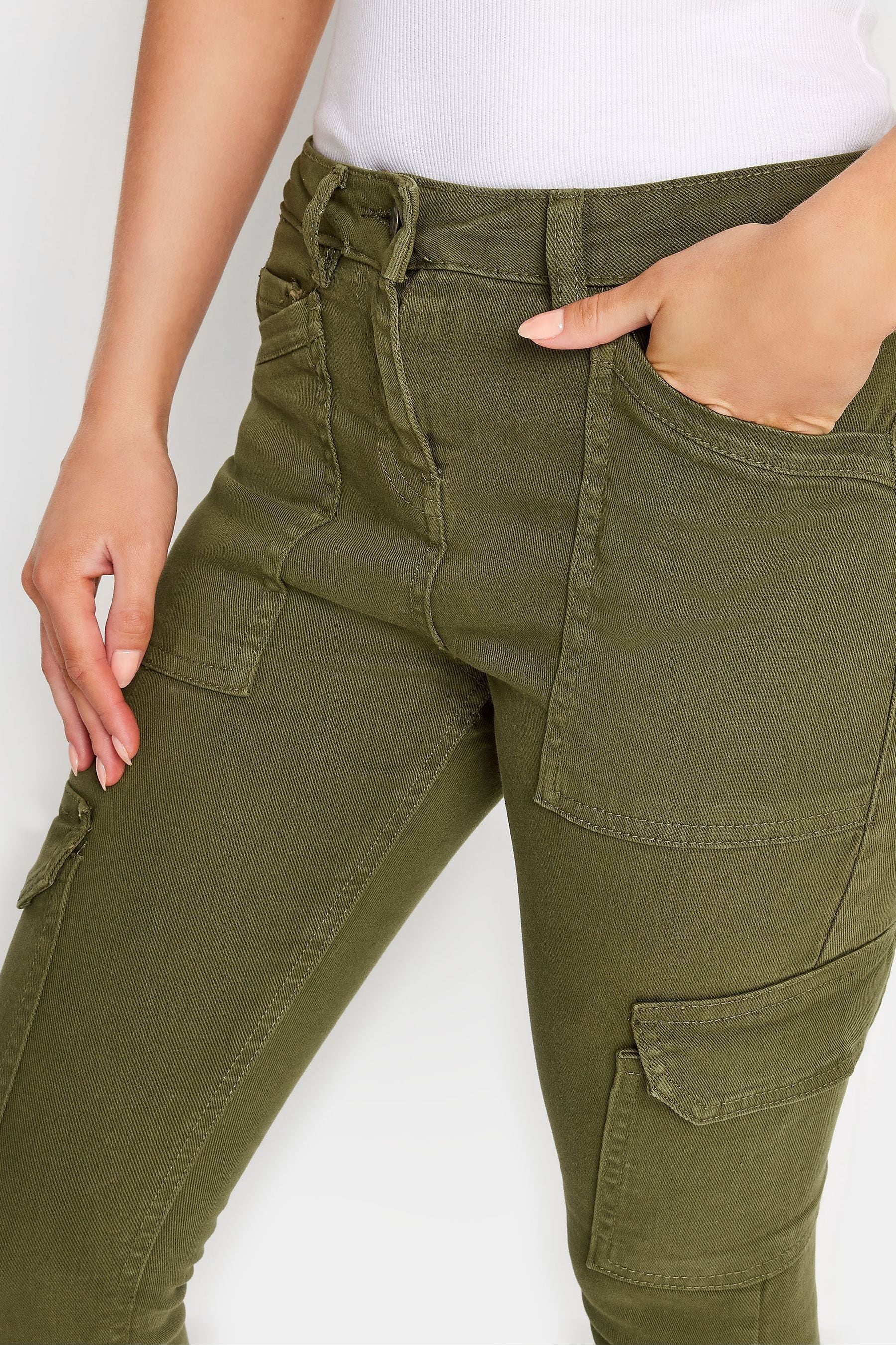 Buy PixieGirl Petite Green Pocket Detail Cargo Skinny Jeans from Next Singapore
