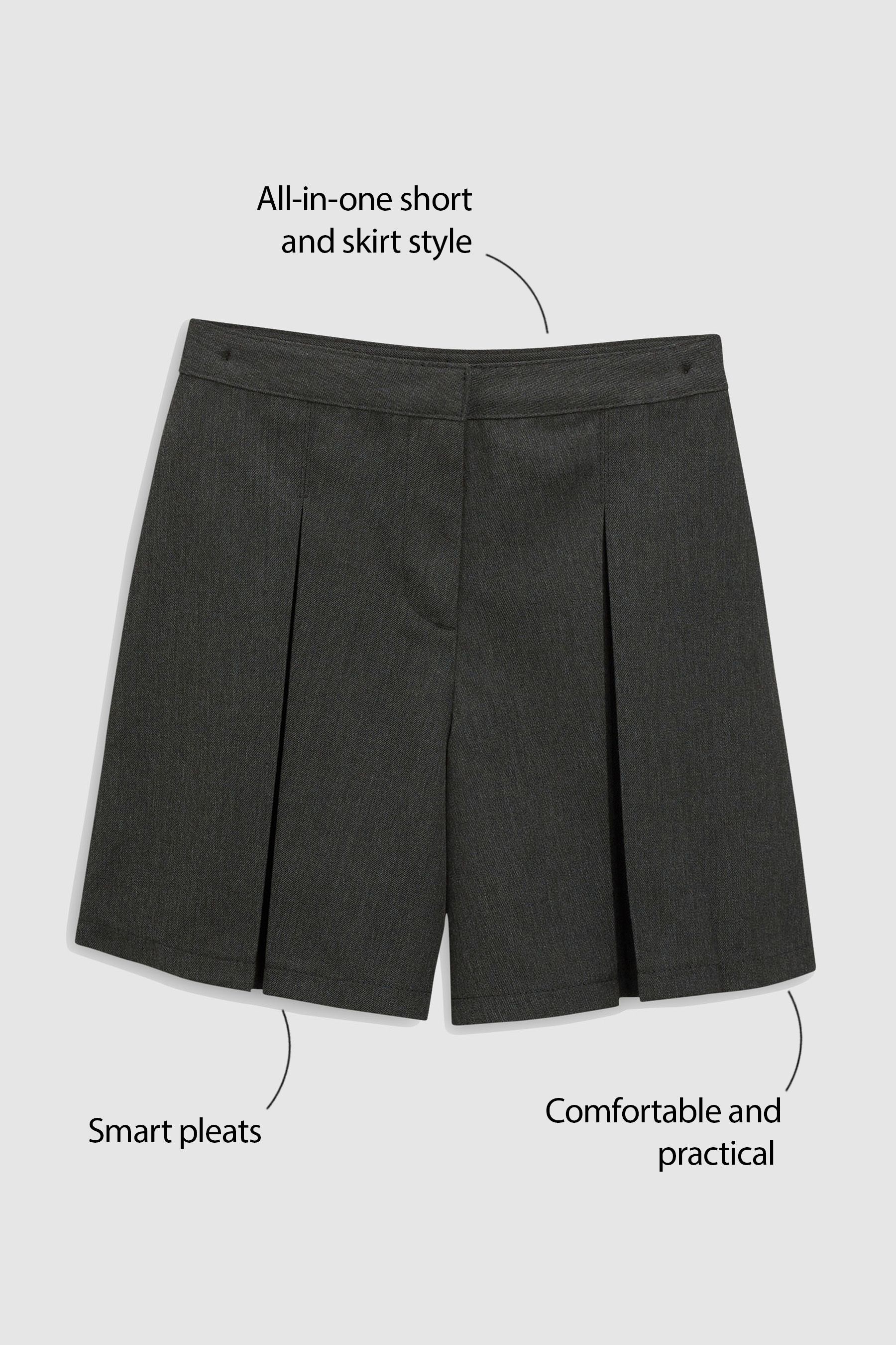Girls school shorts next on sale