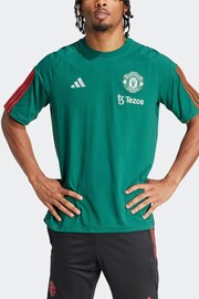 adidas Green Manchester United Tiro 23 Training T-Shirt - Image 3 of 5