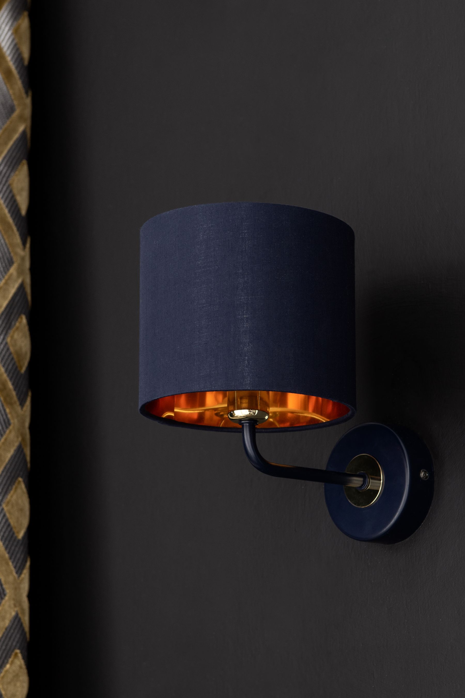 Blue store wall lamp