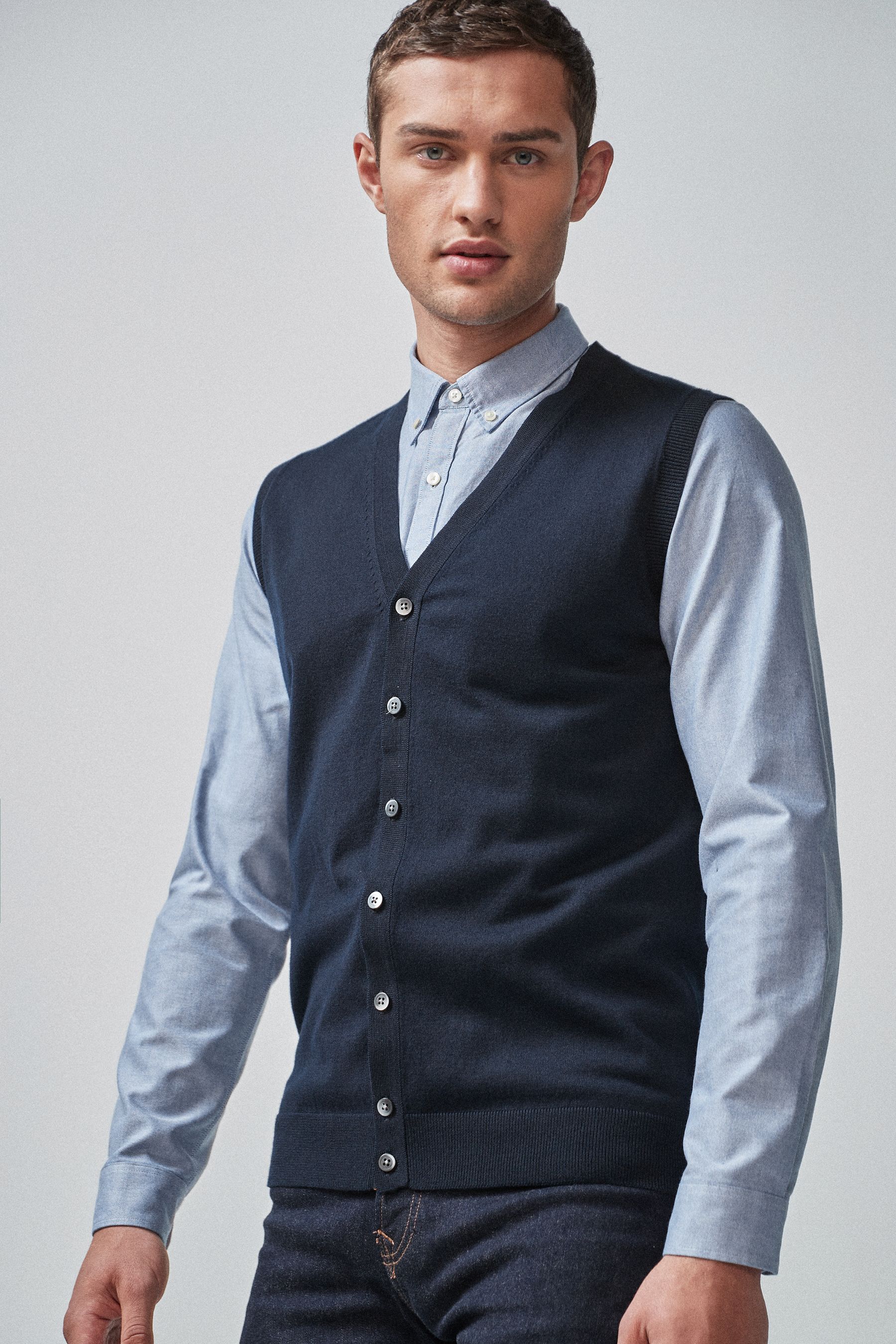 Next navy blue cardigan sales