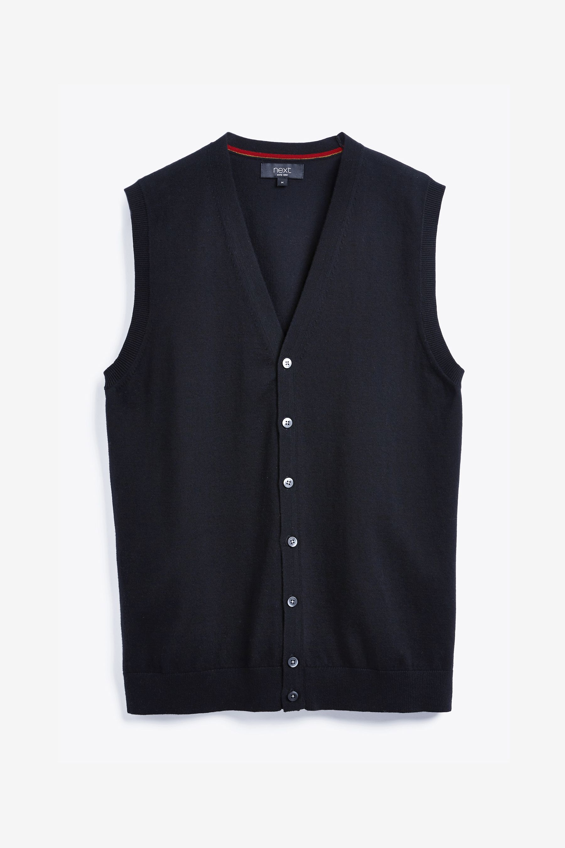 Navy sleeveless cardigan on sale